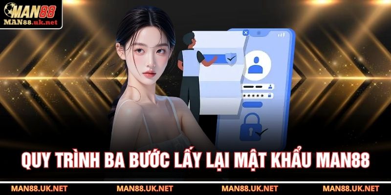 Quy trình ba bước lấy lại mật khẩu MAN88